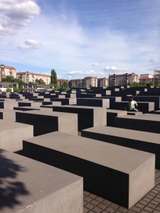 The Memorial to the Murdered Jews of Europe, designed by Peter Eisenman and Buro Happold, in Berlin.
