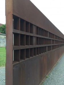 Part of the Berlin Wall Memorial at Bernauer Strasse.