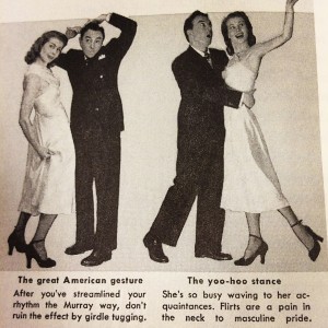Advice for the 1950s dancing couple. 