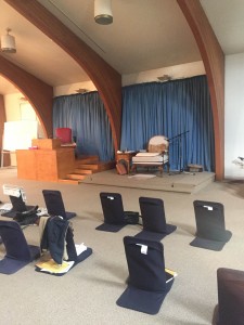 The Lecture Hall in the Ashram 