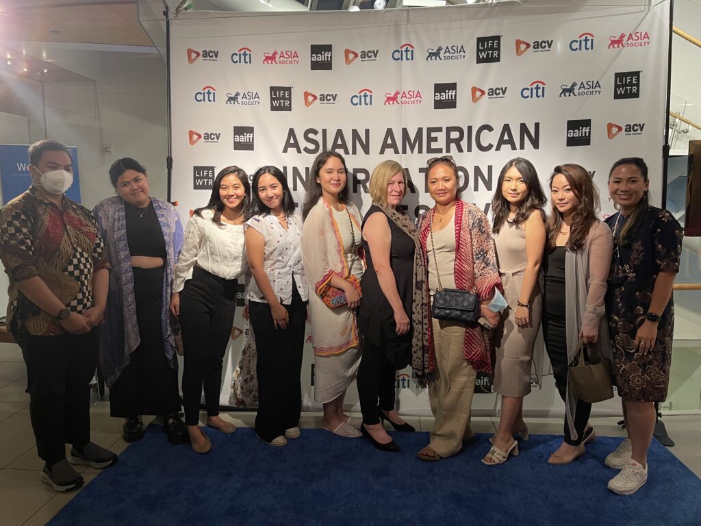 A picture of the Indonesian diaspora and other New Yorkers at the screening of a woman-centered Indonesian film in the Asian American International Film Festival in New York City, 2022.