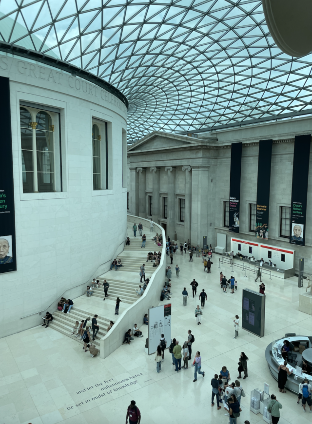 The open lobby of the British Museum