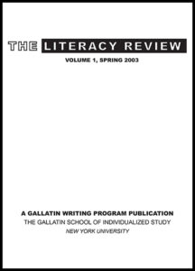 The Literacy Review, Volume 1, 2003